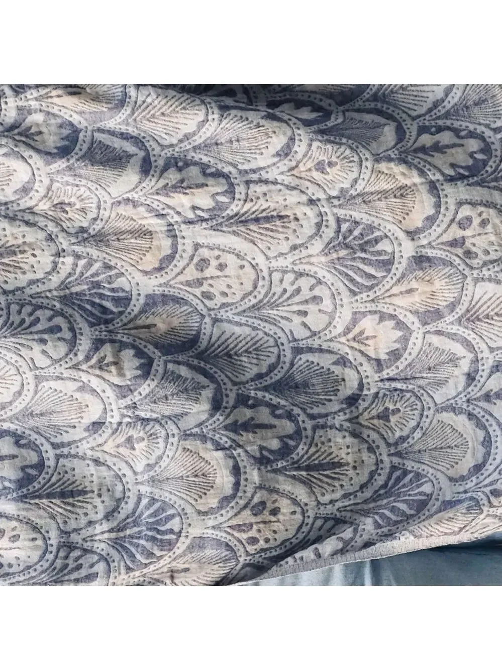 4 Succulents Carolina Blue Woven Cotton 2-in-1 Travel Decor Anthropologie